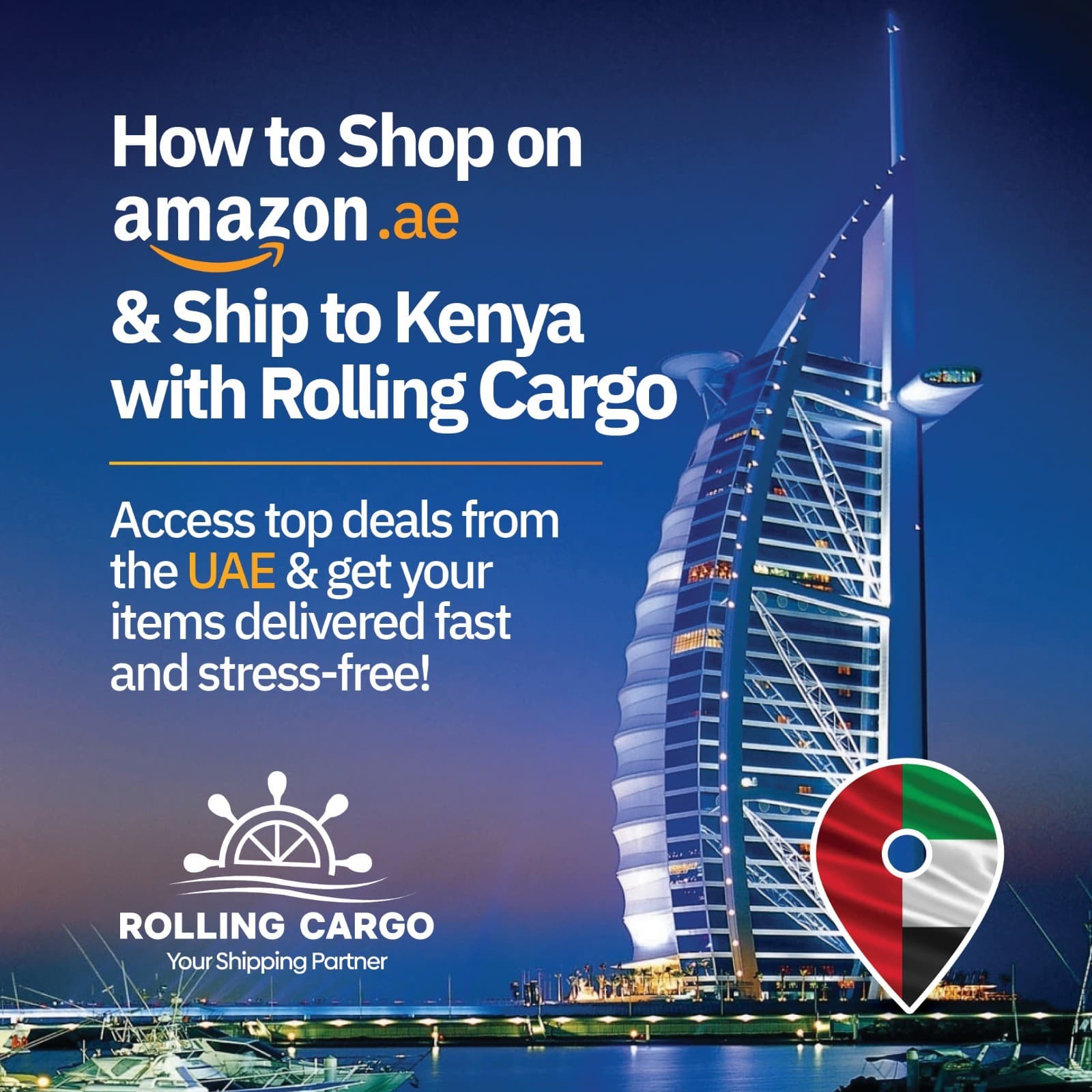 How to Shop on Amazon Dubai and Ship with Rolling Cargo