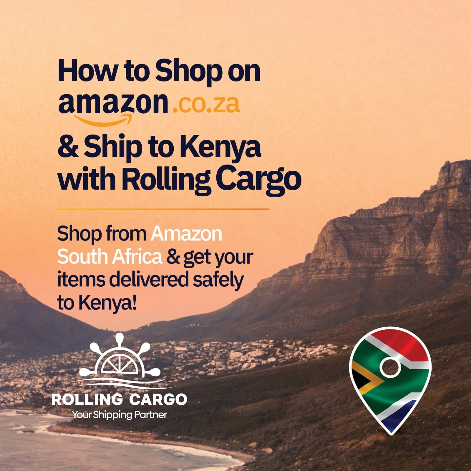 How to Shop on Amazon South Africa and Ship with Rolling Cargo